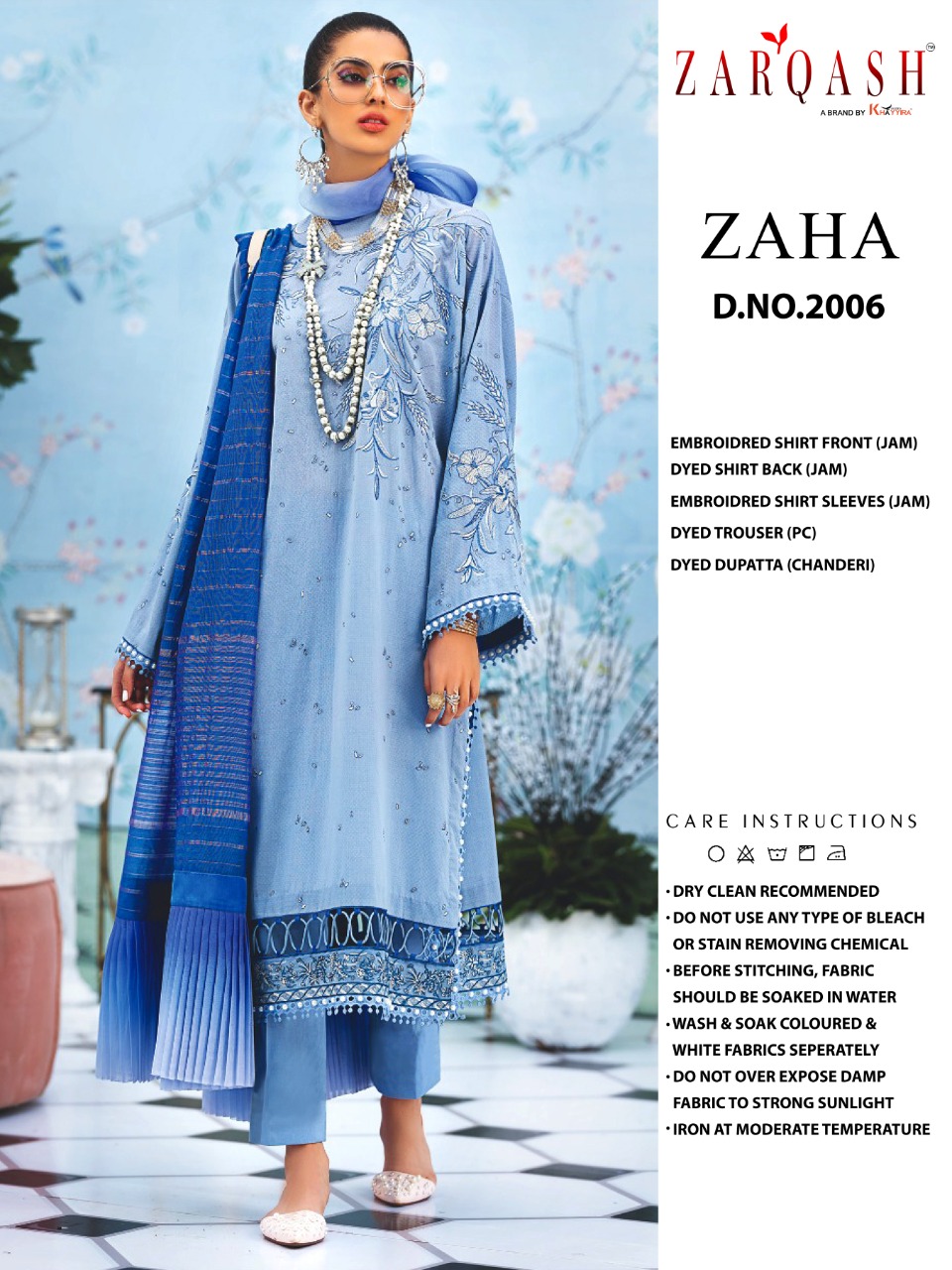 PAKISTANI SUITS D NO 2006 BY KHAYYIRA